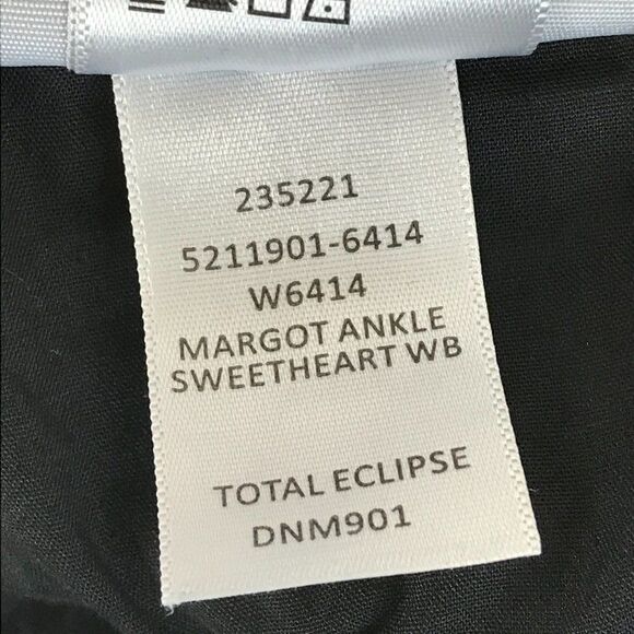 PAIGE Margot Ankle Skinny Jeans Size 28 Sweetheart Waistband Total Eclipse Black - Picture 16 of 16